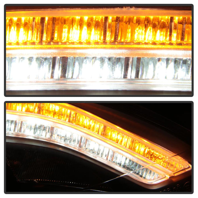 DRL LED Black Projector Headlights <br>07-09 Mercedes-Benz S550 S600 S65 AMG 08-09 S63 AMG