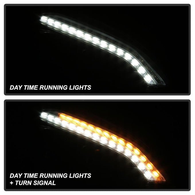 DRL LED Black Projector Headlights <br>07-09 Mercedes-Benz S550 S600 S65 AMG 08-09 S63 AMG