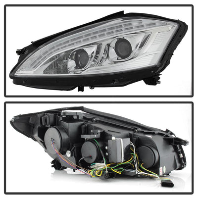 DRL LED Chrome Projector Headlights <br>07-09 Mercedes-Benz S550 S600 S65 AMG 08-09 S63 AMG