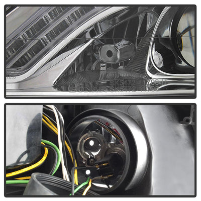 DRL LED Chrome Projector Headlights <br>07-09 Mercedes-Benz S550 S600 S65 AMG 08-09 S63 AMG