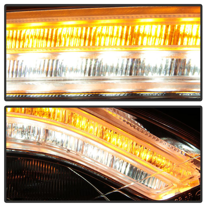 DRL LED Chrome Projector Headlights <br>07-09 Mercedes-Benz S550 S600 S65 AMG 08-09 S63 AMG