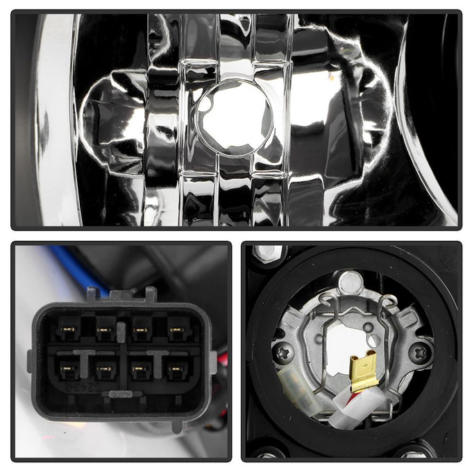 Light Bar DRL Black Projector Headlights <br>06-07 Subaru Impreza