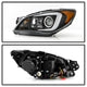 Light Bar DRL Black Projector Headlights <br>06-07 Subaru Impreza