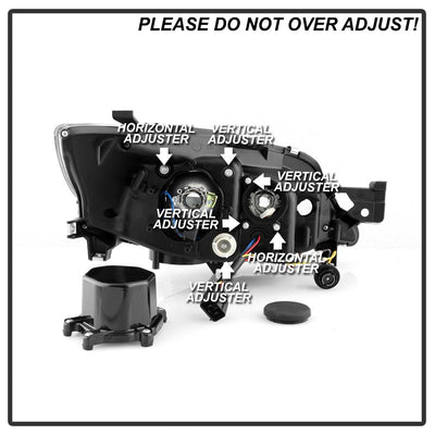 Light Bar DRL Black Projector Headlights <br>08-14 Subaru Impreza 12-14 Subaru WRX