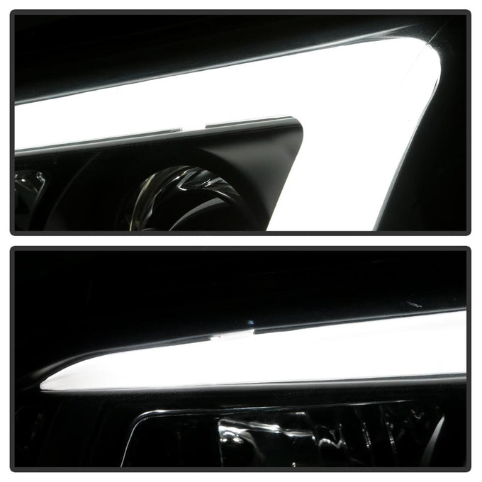 Light Bar DRL Black Projector Headlights <br>08-14 Subaru Impreza 12-14 Subaru WRX