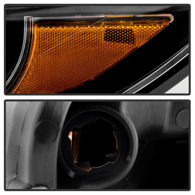 DRL LED Black Projector Headlights <br>11-17 Toyota Sienna