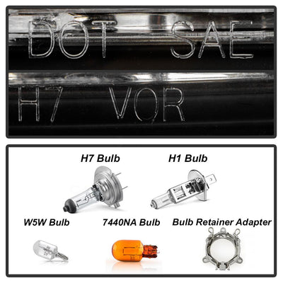 DRL LED Black Projector Headlights <br>11-17 Toyota Sienna