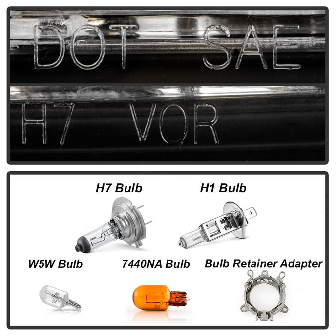 DRL LED Black Projector Headlights <br>11-17 Toyota Sienna