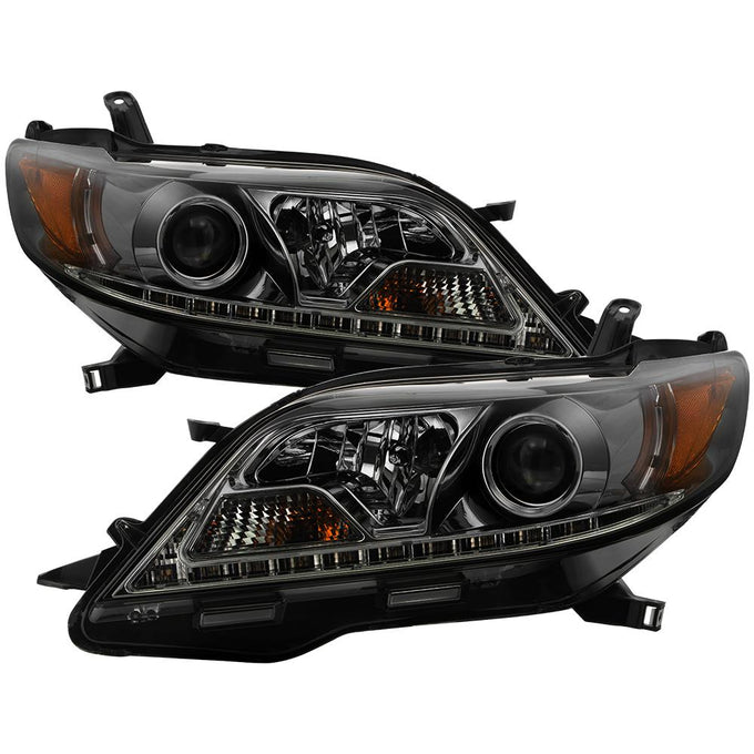 DRL LED Smoke Projector Headlights <br>11-17 Toyota Sienna