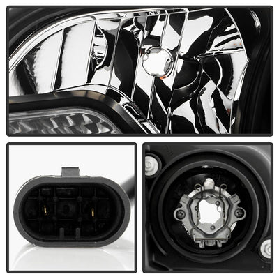 DRL LED Black Projector Headlights <br>15-19 Toyota Sienna