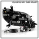 DRL LED Black Projector Headlights <br>15-19 Toyota Sienna