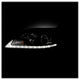 DRL LED Black Projector Headlights <br>15-19 Toyota Sienna