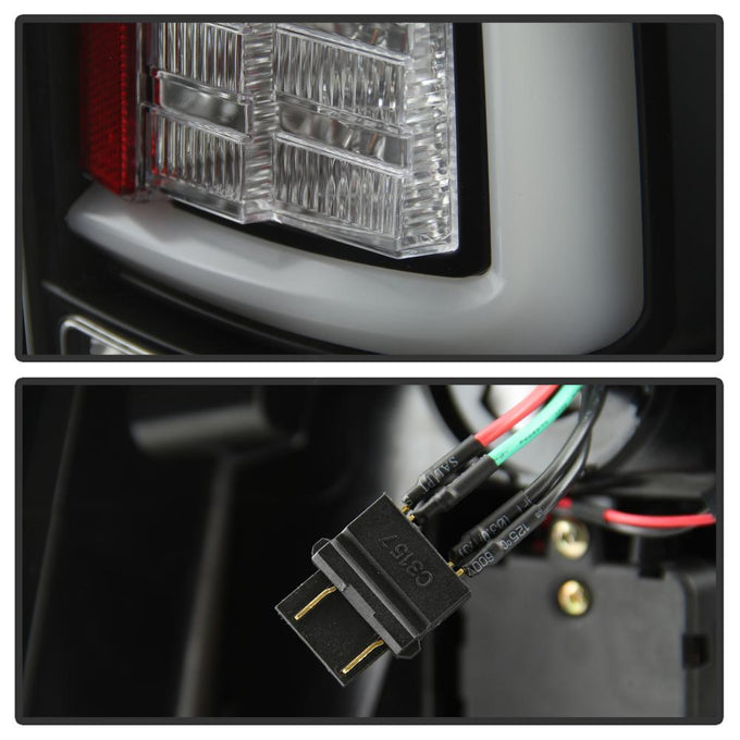 Black LED Tail Lights <br>09-18 Dodge Ram 1500 2500 3500
