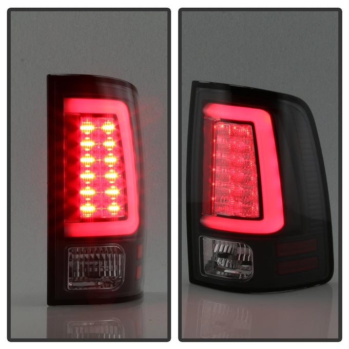Black LED Tail Lights <br>09-18 Dodge Ram 1500 2500 3500
