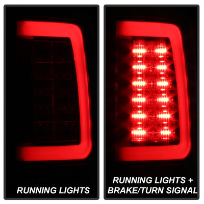 Black LED Tail Lights <br>09-18 Dodge Ram 1500 2500 3500