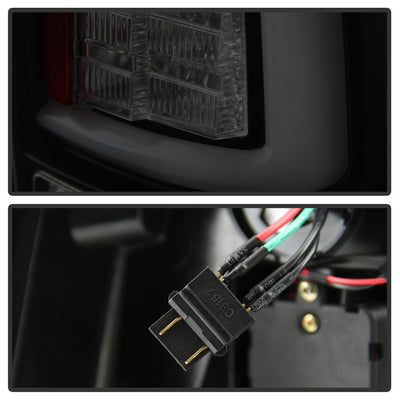 Black Smoke LED Tail Lights <br>09-18 Dodge Ram 1500 2500 3500