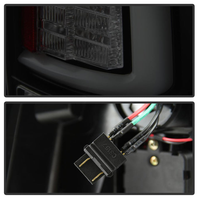 Black Smoke LED Tail Lights <br>09-18 Dodge Ram 1500 2500 3500