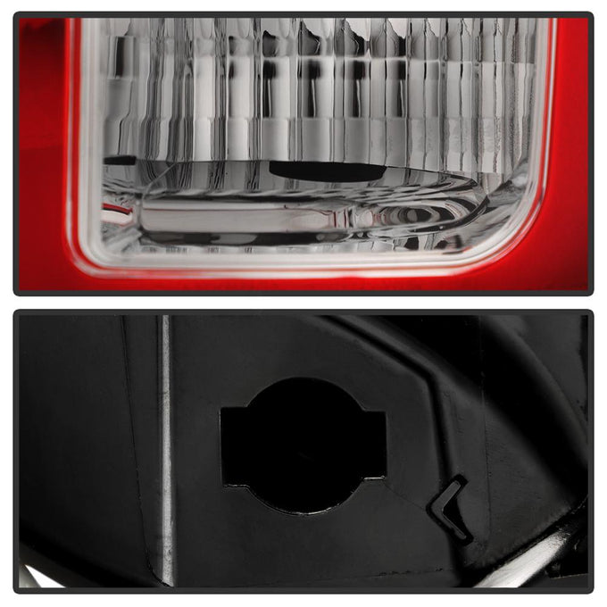 Red Clear LED Tail Lights <br>09-18 Dodge Ram 1500 2500 3500