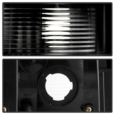 Version 3 Black Light Bar LED Tail Lights <br>07-13 Chevy Silverado 1500 2500 HD 3500 HD