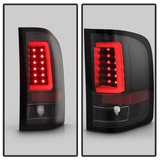 Version 3 Black Light Bar LED Tail Lights <br>07-13 Chevy Silverado 1500 2500 HD 3500 HD