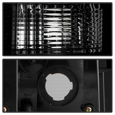 Version 3 Black Smoke Light Bar LED Tail Lights <br>07-13 Chevy Silverado 1500 2500 HD 3500 HD