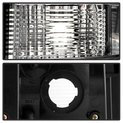 Version 3 Red Clear Light Bar LED Tail Lights <br>07-13 Chevy Silverado 1500 2500 HD 3500 HD