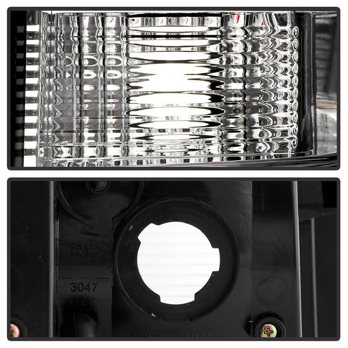 Version 3 Red Clear Light Bar LED Tail Lights <br>07-13 Chevy Silverado 1500 2500 HD 3500 HD