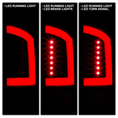 Version 3 Black Light Bar LED Tail Lights <br>02-06 Dodge Ram 1500 03-06 Dodge Ram 3500 Ram 2500