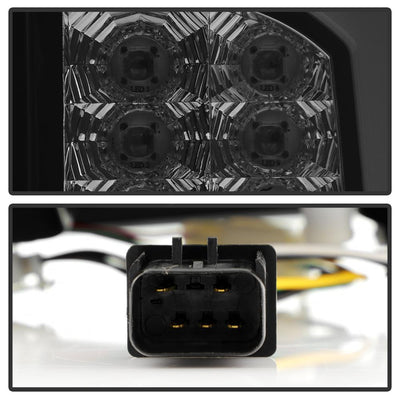 Version 3 Black Smoke Light Bar LED Tail Lights <br>02-06 Dodge Ram 1500 03-06 Dodge Ram 3500 Ram 2500