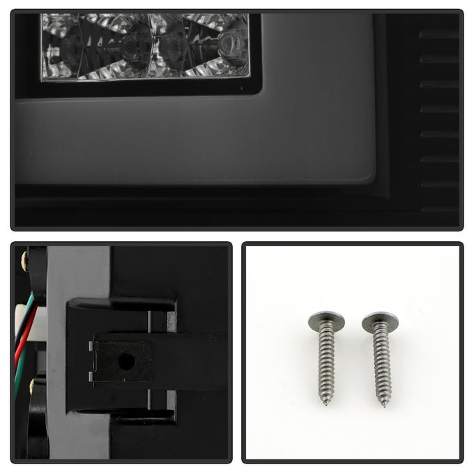 Version 3 Black Smoke Light Bar LED Tail Lights <br>02-06 Dodge Ram 1500 03-06 Dodge Ram 3500 Ram 2500
