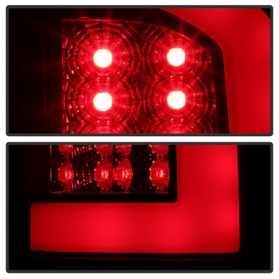 Version 3 Black Smoke Light Bar LED Tail Lights <br>02-06 Dodge Ram 1500 03-06 Dodge Ram 3500 Ram 2500