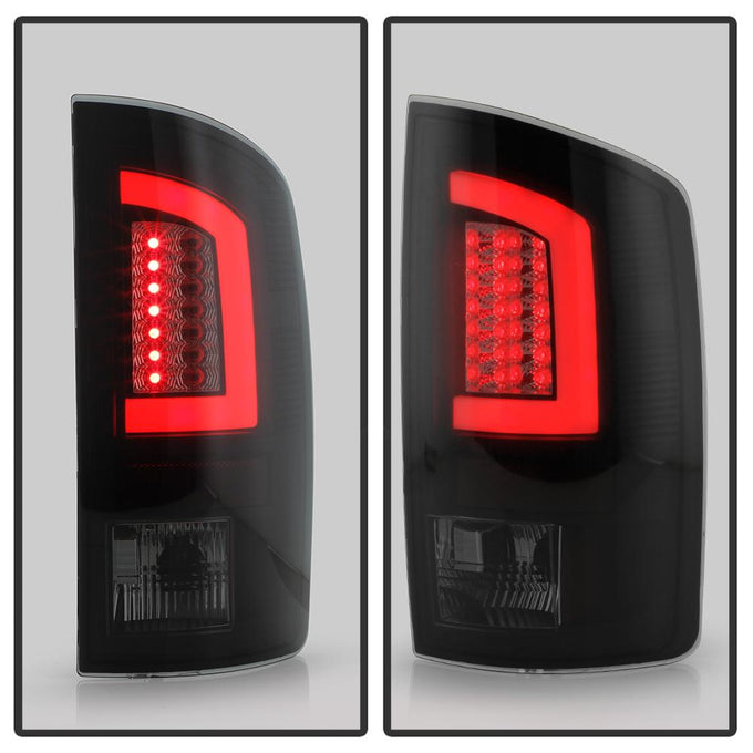 Version 3 Black Smoke Light Bar LED Tail Lights <br>02-06 Dodge Ram 1500 03-06 Dodge Ram 3500 Ram 2500