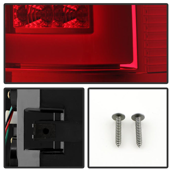 Version 3 Red Clear Light Bar LED Tail Lights <br>02-06 Dodge Ram 1500 03-06 Dodge Ram 3500 Ram 2500