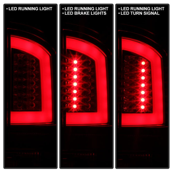 Version 3 Red Clear Light Bar LED Tail Lights <br>02-06 Dodge Ram 1500 03-06 Dodge Ram 3500 Ram 2500