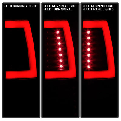 Version 2 Black LED Tail Lights <br>00-06 Chevy Suburban Tahoe, GMC Yukon Yukon XL 2500