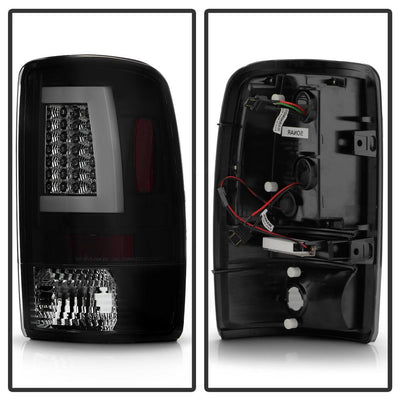 Version 2 Black Smoke LED Tail Lights <br>00-06 Chevy Suburban Tahoe, GMC Yukon Yukon XL 2500