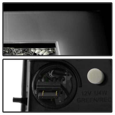 Version 2 Black Smoke LED Tail Lights <br>00-06 Chevy Suburban Tahoe, GMC Yukon Yukon XL 2500