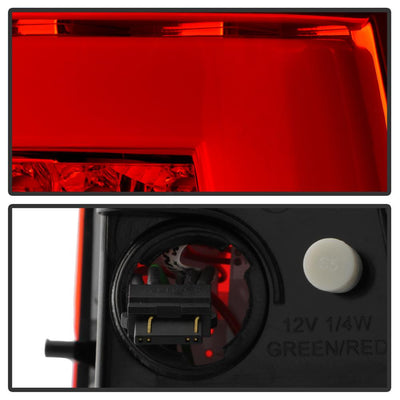 Version 2 Red Clear LED Tail Lights <br>00-06 Chevy Suburban Tahoe, GMC Yukon Yukon XL 2500