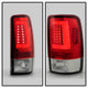 Version 2 Red Clear LED Tail Lights <br>00-06 Chevy Suburban Tahoe, GMC Yukon Yukon XL 2500