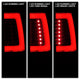 Version 2 Red Clear LED Tail Lights <br>00-06 Chevy Suburban Tahoe, GMC Yukon Yukon XL 2500