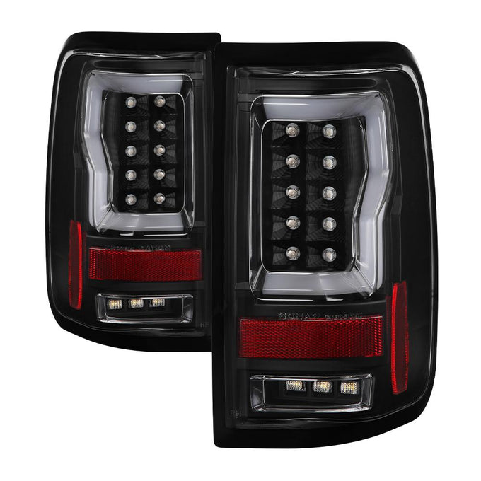 Version 2 Black LED Tail Lights <br>04-08 Ford F-150