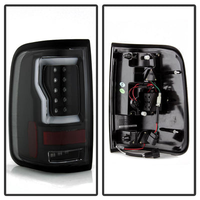 Version 2 Black LED Tail Lights <br>04-08 Ford F-150