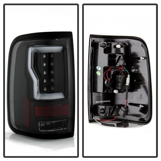 Version 2 Black LED Tail Lights <br>04-08 Ford F-150