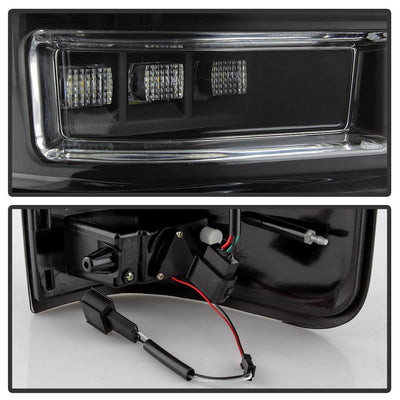 Version 2 Black LED Tail Lights <br>04-08 Ford F-150