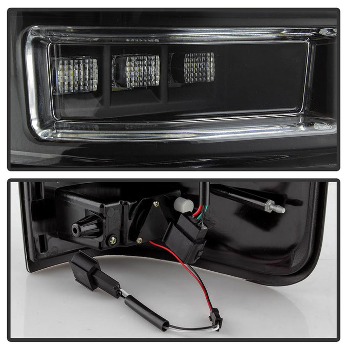 Version 2 Black LED Tail Lights <br>04-08 Ford F-150