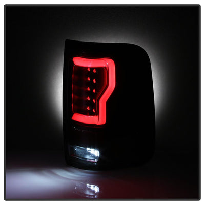 Version 2 Black LED Tail Lights <br>04-08 Ford F-150