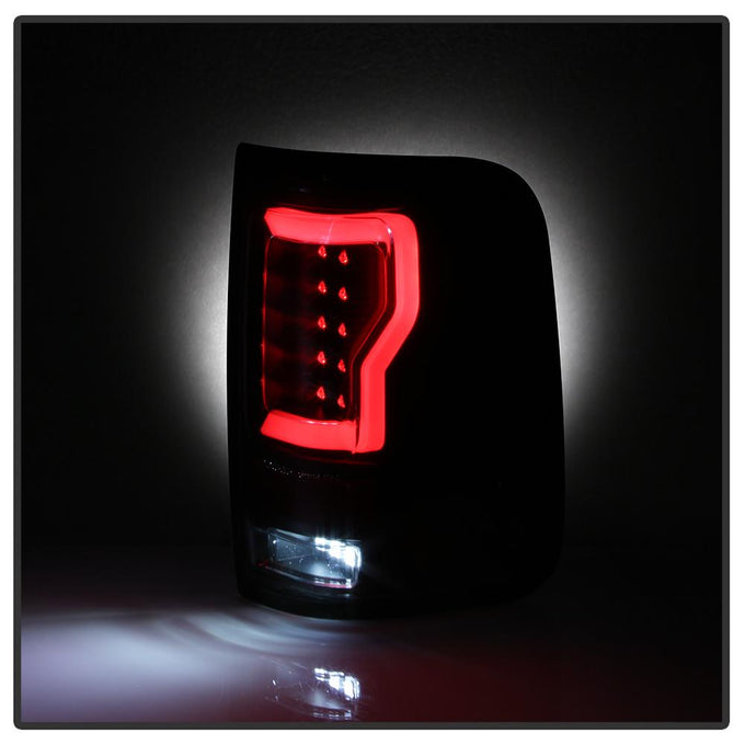 Version 2 Black LED Tail Lights <br>04-08 Ford F-150