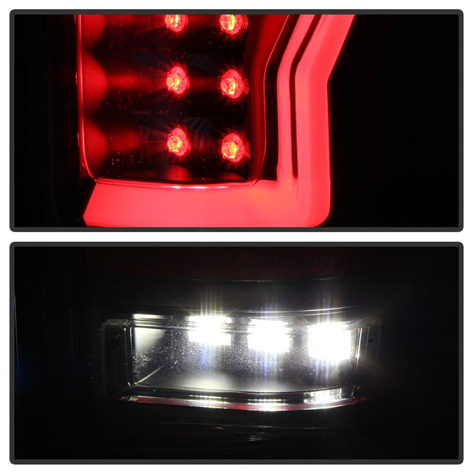 Version 2 Black LED Tail Lights <br>04-08 Ford F-150