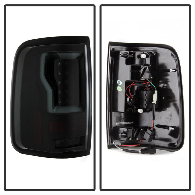 Version 2 Black Smoke LED Tail Lights <br>04-08 Ford F-150