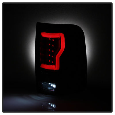 Version 2 Black Smoke LED Tail Lights <br>04-08 Ford F-150